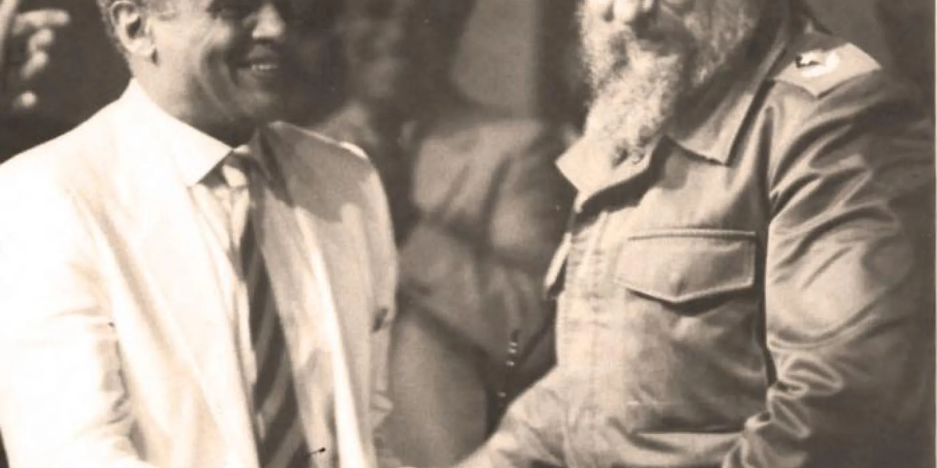 Fidel Castro y el actor y cantante estadounidense Harry Belafonte cultivaron una relación muy cercana. Foto: Pedro Beruvides