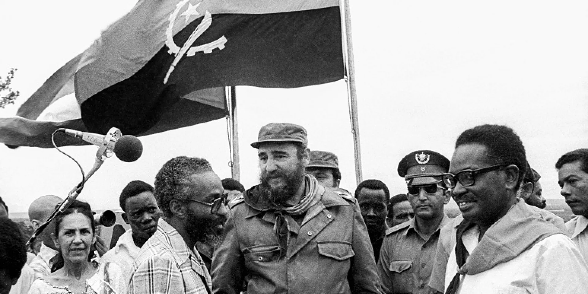Fidel Castro y Agosthino Neto en África