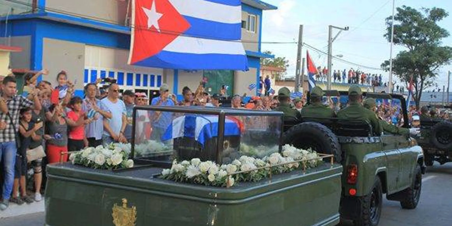 La caravana en Holguín. Foto tomada de Ahora.