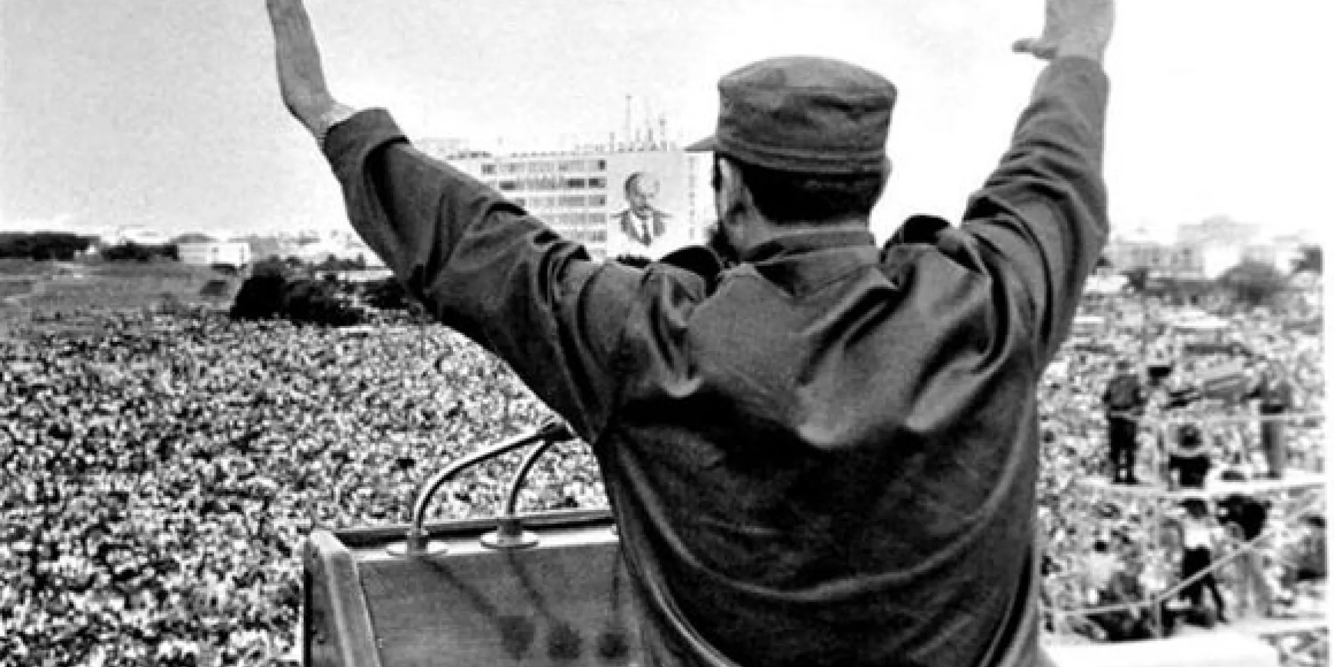 Fidel Castro en la Plaza de la Revolución