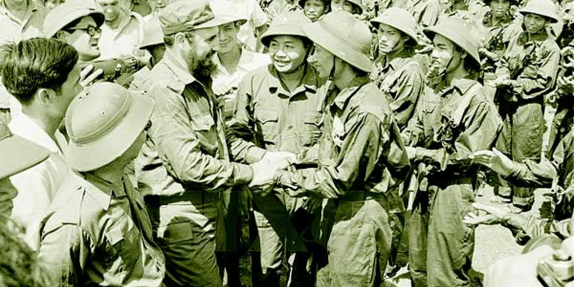 En Cam Lo, antes base militar yanqui, Fidel se encontró con el Frente Nacional de Liberación de Vietnam del Sur (VNA)