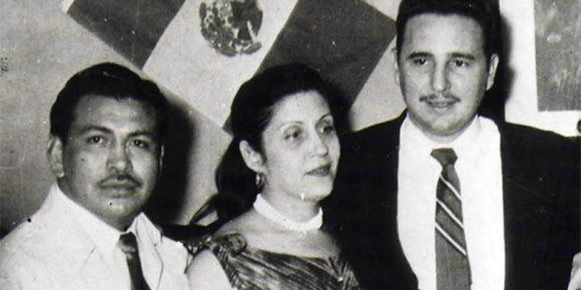Fidel Castro en México junto a María Antonia
