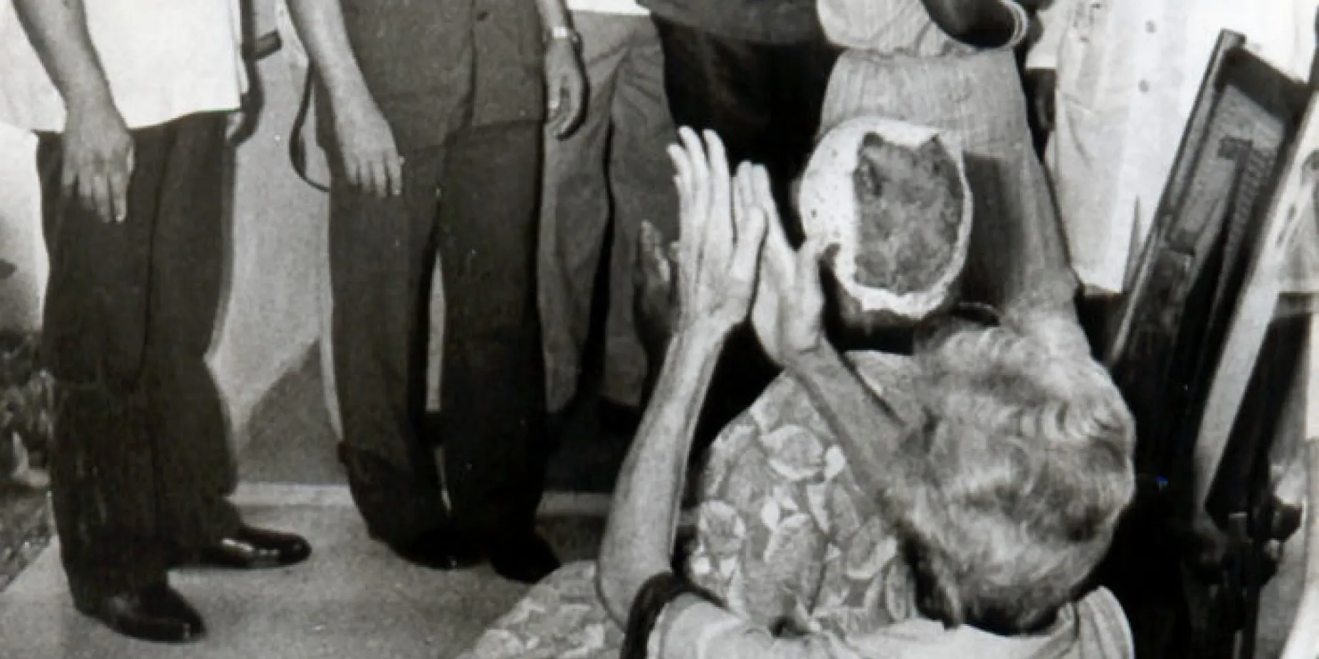 Fidel en el hogar Celia Sánchez Manduley .Foto:Jorge Oller Archivo