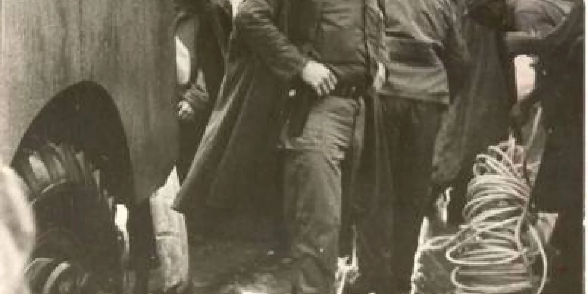Fidel durante el huracán Flora.