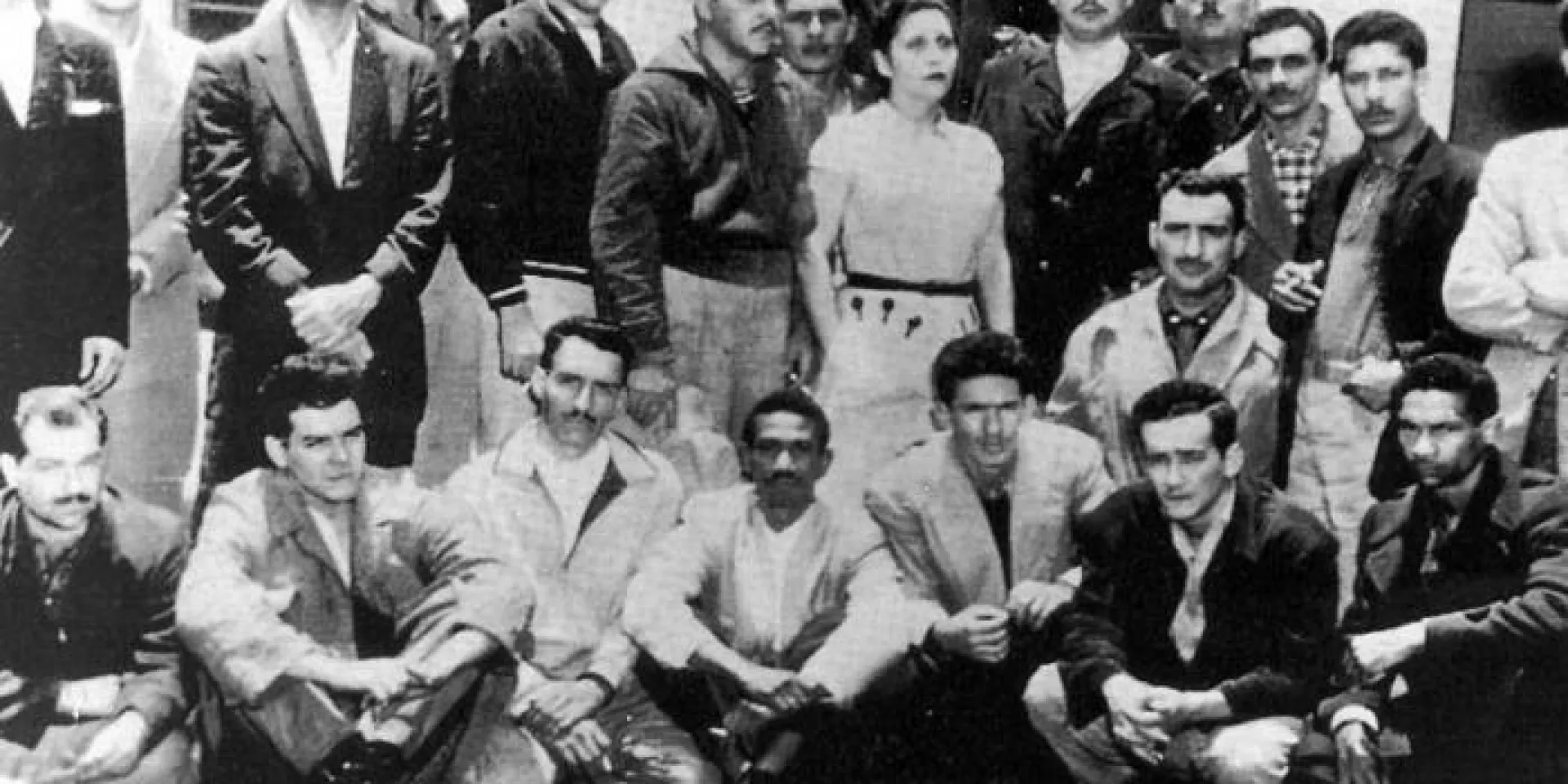 Fidel Castro y un grupo de revolucionarios en el exilio en México. Foto: Archivo