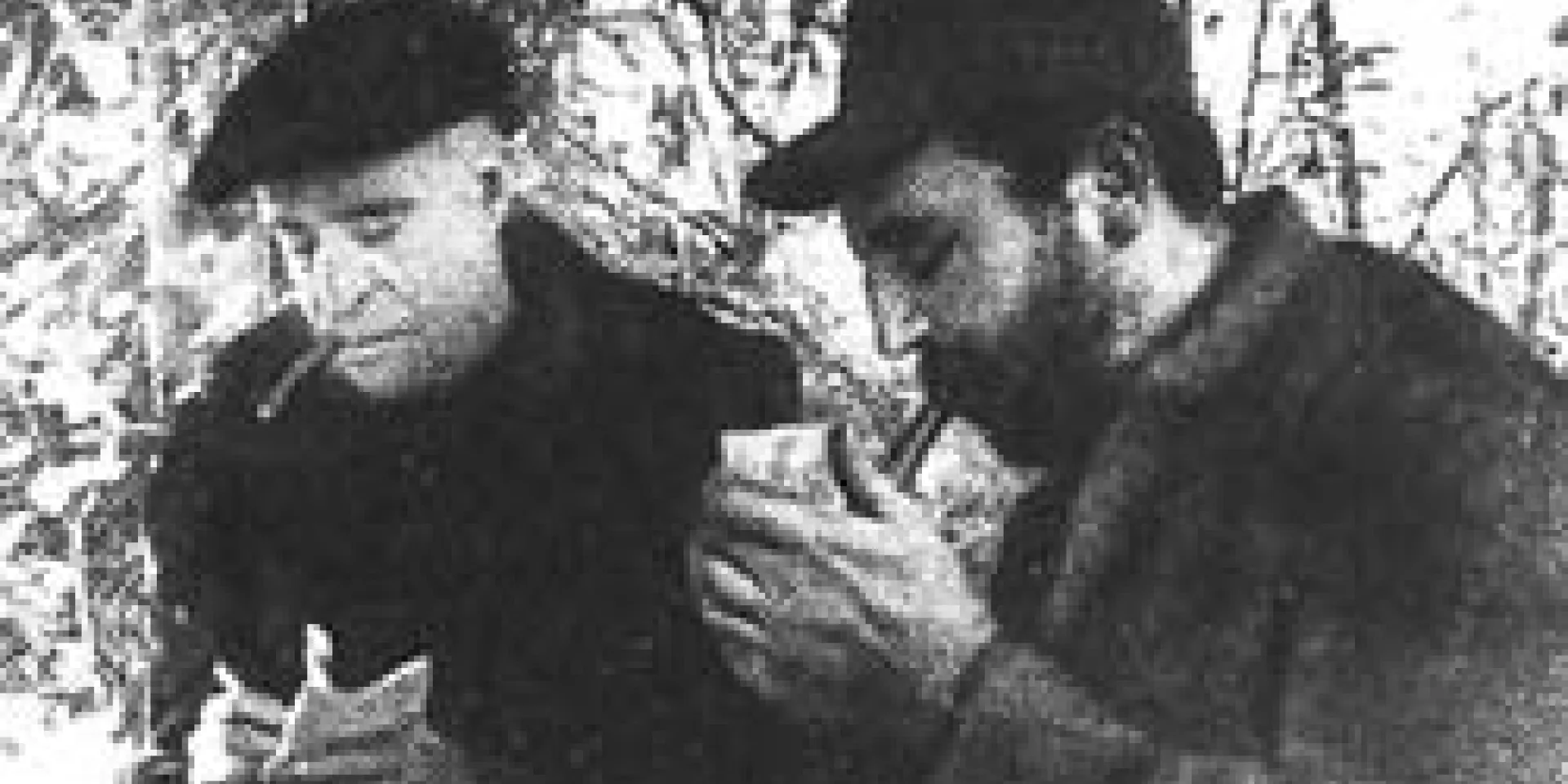 Fidel y Matthews en aquel encuentro. Esta imagen recorrió el mundo