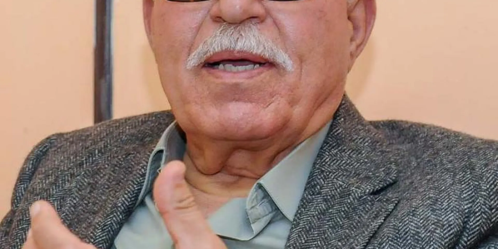 Saleh Raafat, miembro del Comité Ejecutivo de la Organización para la Liberación de Palestina (OLP). Foto: Jose M. Correa