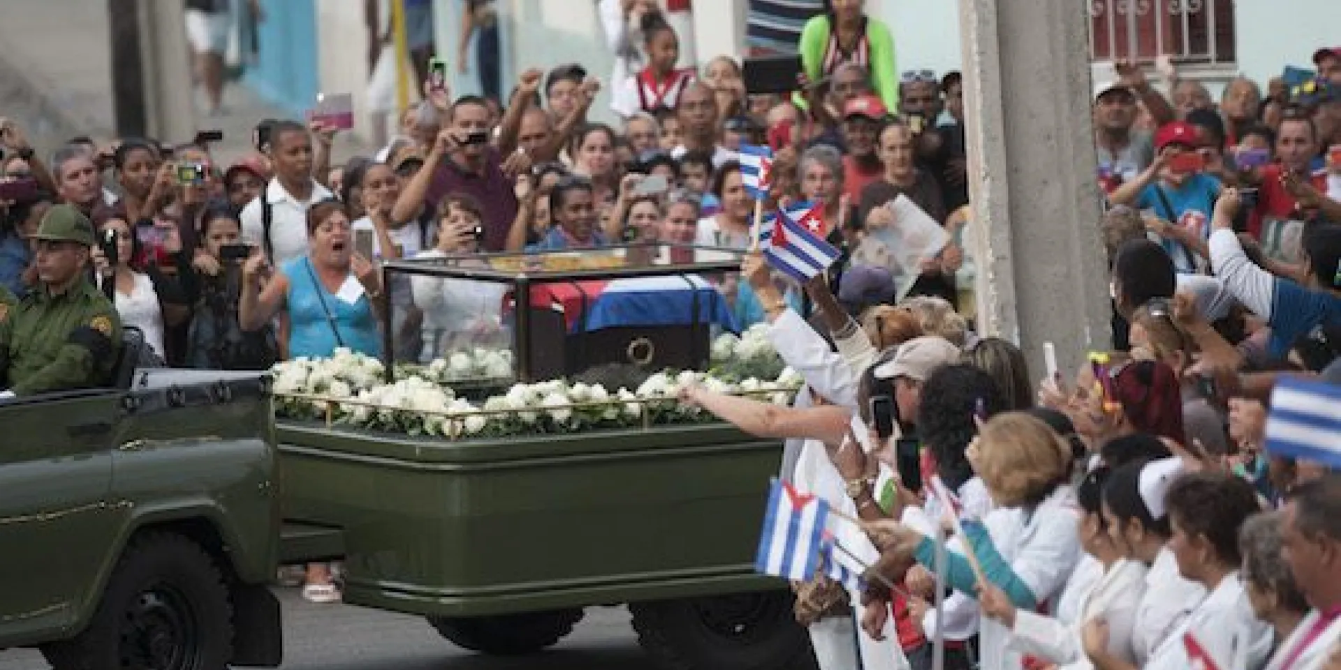 Caravana de la libertad que lleva las cenizas del líder histórico de la Revolución Cubana