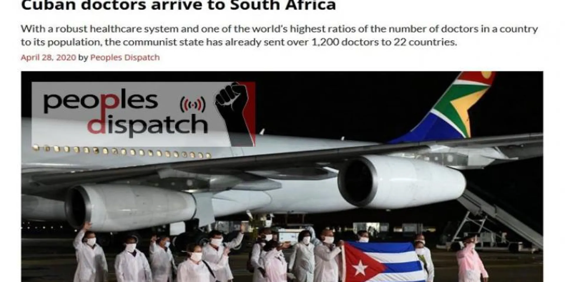 Cuba envió más de mil 200 doctores a 22 países. Foto: PL