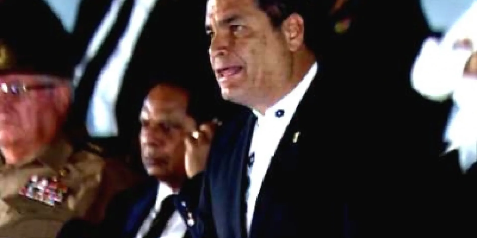 Ecuadorian President Rafael Correa