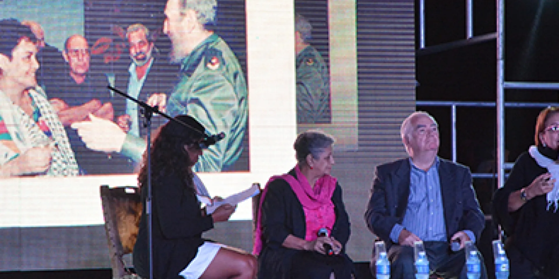 Tamara Castellanos, Adys Cupull Reyes, Froilán González y Arleen Rodríguez recordaron a los Comandantes eternos