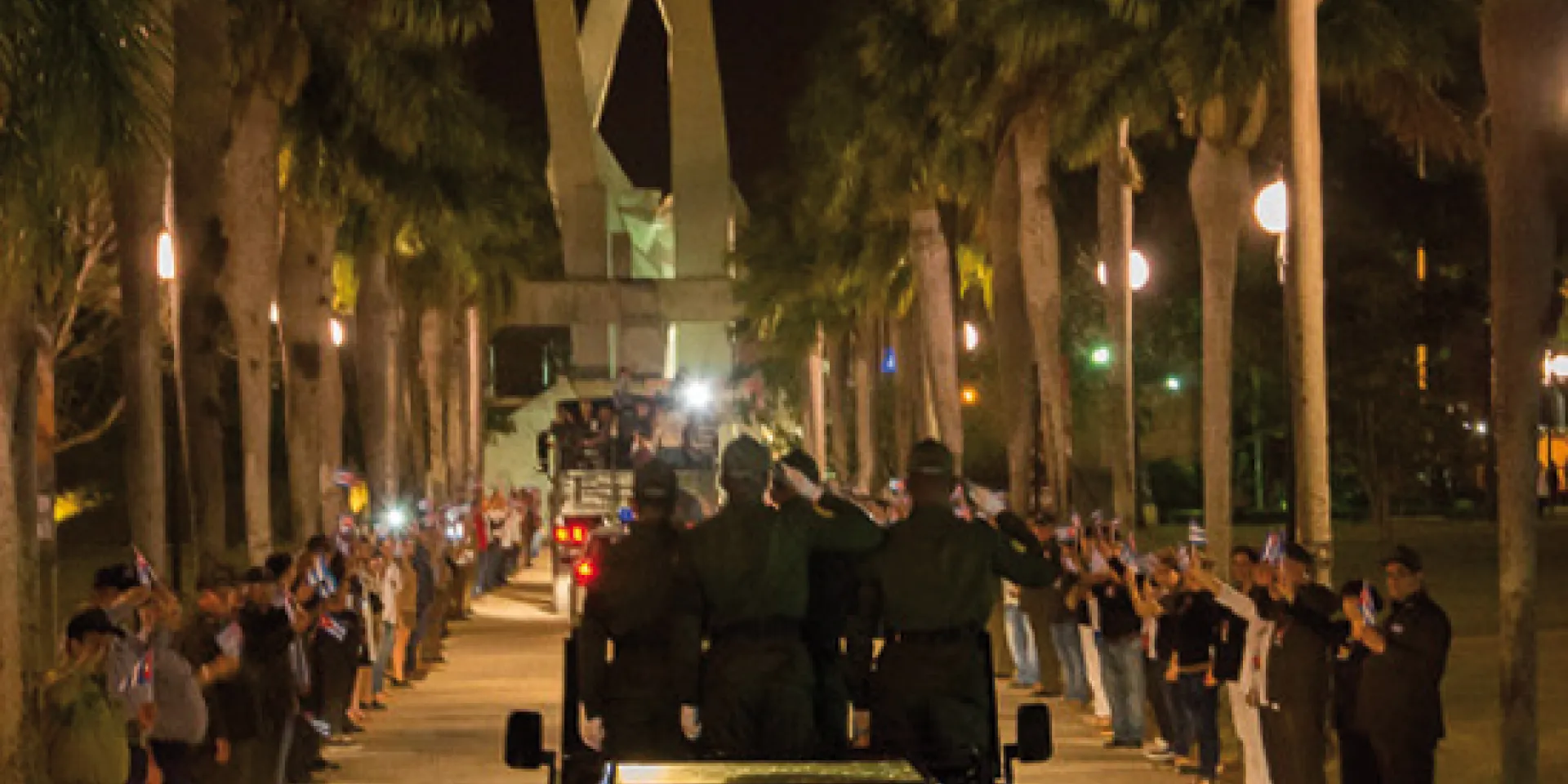La llegada del cortejo a la plaza Ignacio Agramonte fue uno de los momentos más solemnes