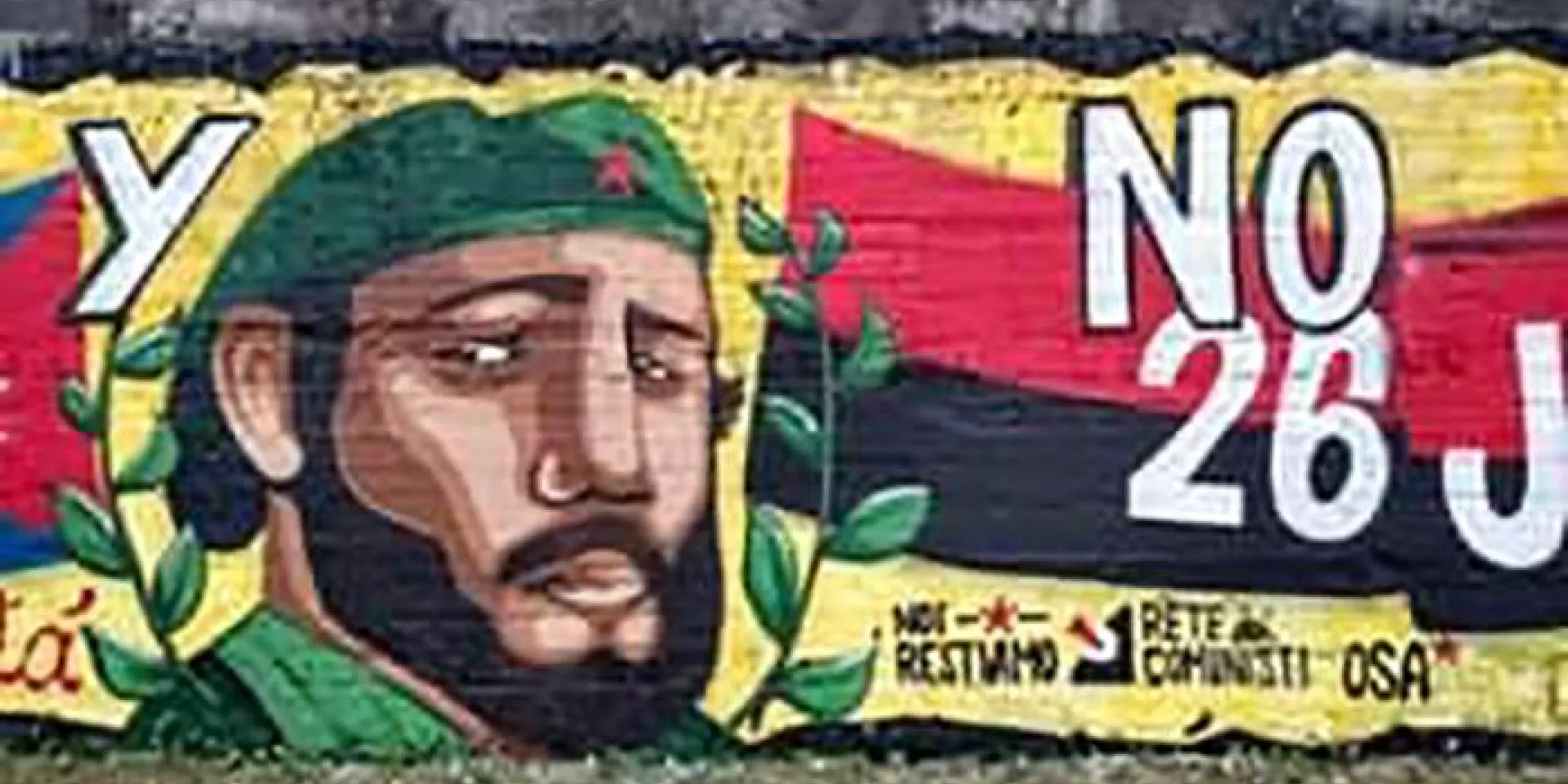 Murale Fidel e la brigata medica cubana. Photo: Granma