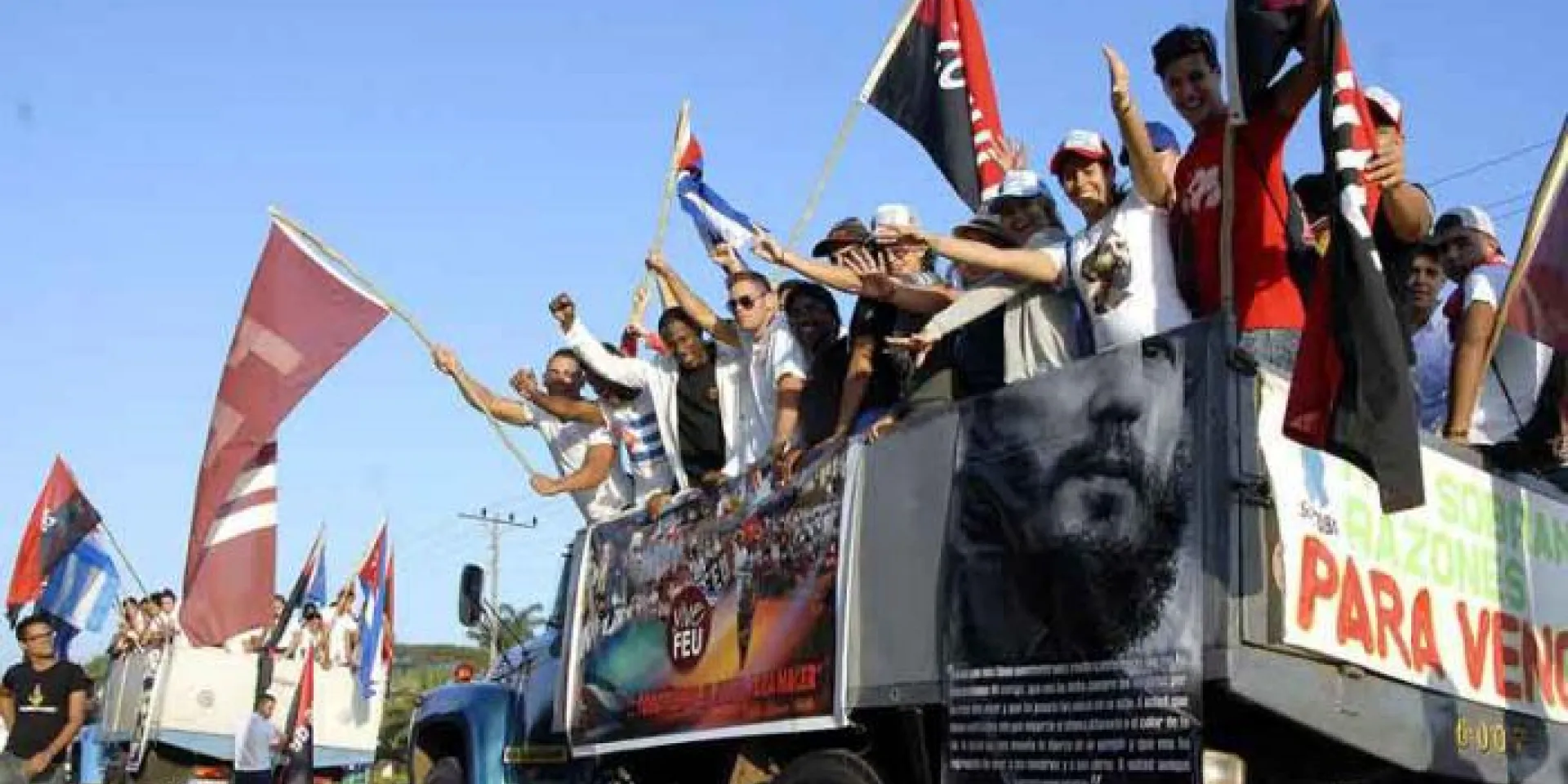 La Caravane de la liberté à son arrivée à Ciego de Avila, avant de poursuivre sa route vers la ville de Las Tunas. Photo: Pastor Batista