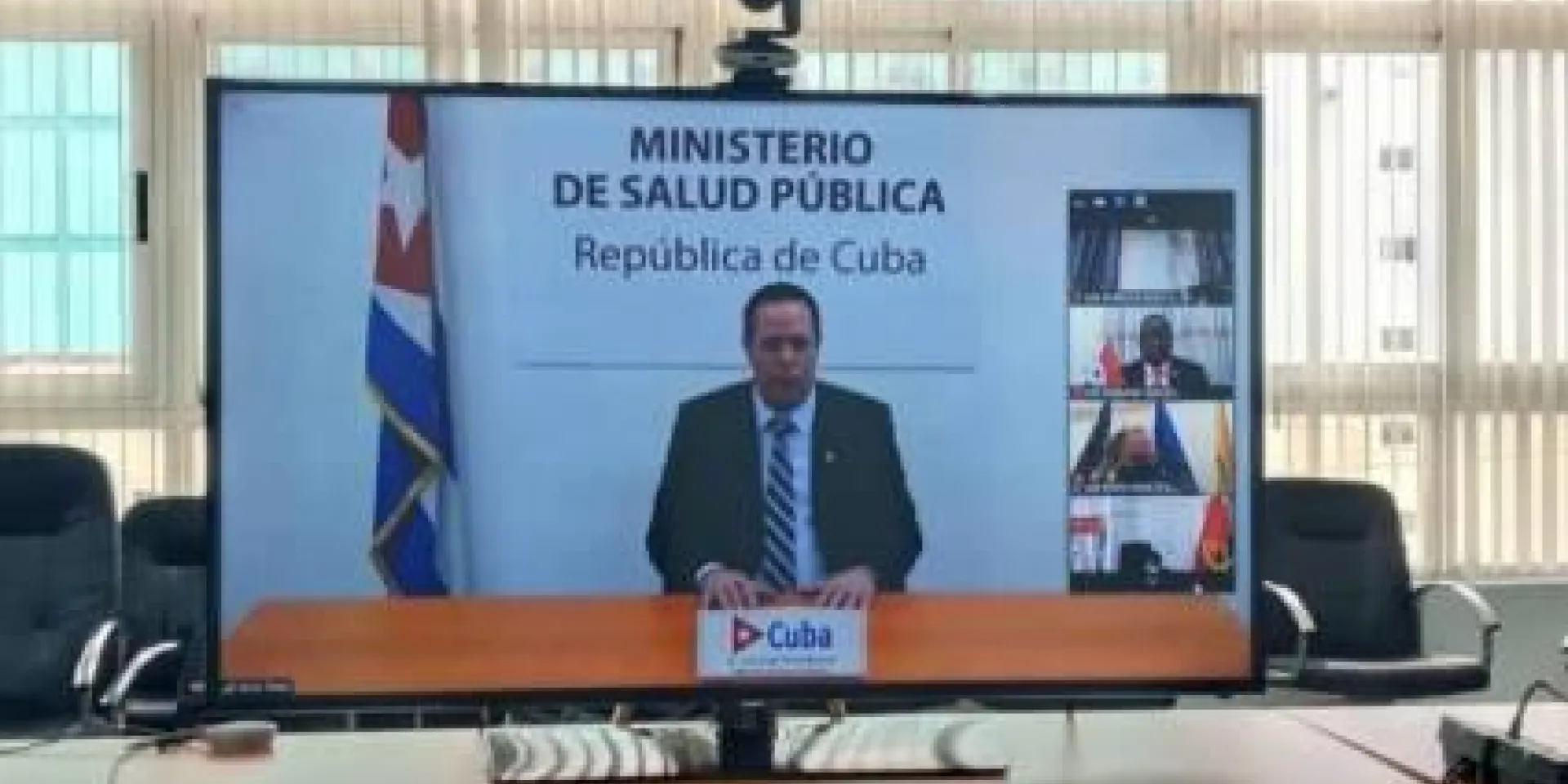 Intervención del Ministro de Salud Pública sobre Emergencias Sanitarias en la 73ª Asamblea Mundial de la Salud reanudada Foto: Minsap