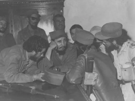 Fidel Castro en Bayamo, 1959.