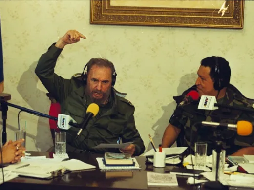 Fidel Castro y Hugo Chávez en Venezuela, 2000