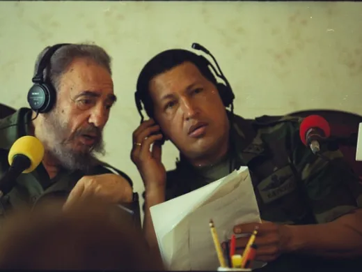 Fidel Castro y Hugo Chávez en Venezuela, 2000