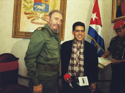 Fidel Castro y Elías Jaua en Venezuela, 2000