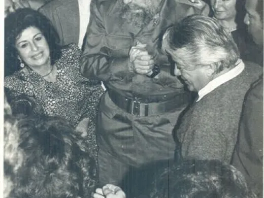 Cumpleaños de Guayasamín en su casa en Ecuador 
