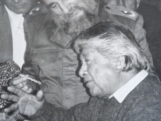 Cumpleaños de Guayasamín en su casa en Ecuador