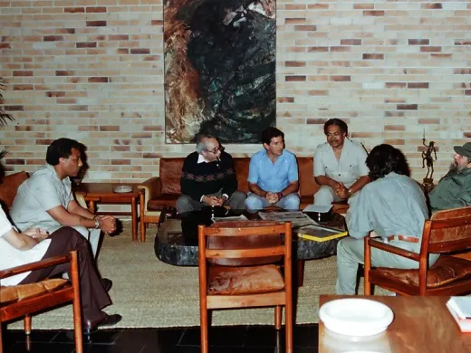 Entrevista con Jeffrey Elliot y Mervin Dymally. Ciudad de la Habana