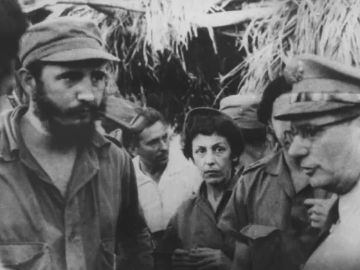 Fidel Castro en Santiago de Cuba, 1959.