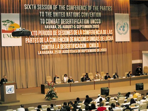 En la VI Conferencia de las Partes de la Convención de las Naciones Unidas de lucha contra la desertificación y la sequía