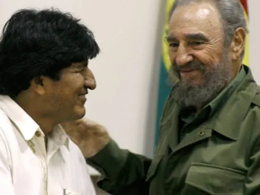evo morales-fidel