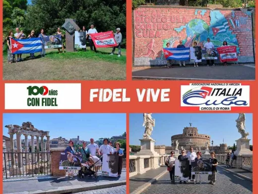 fidel-homenaje en italia