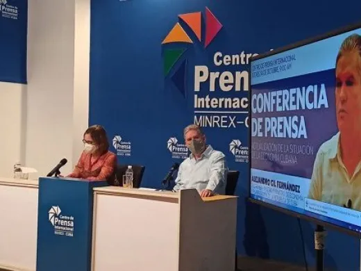 En conferencia de prensa el ministro de Economía y Planificación, Alejandro Gil Fernández. Foto: Cubadebate. En conferencia de prensa el ministro de Economía y Planificación, Alejandro Gil Fernández. Foto: Cubadebate.