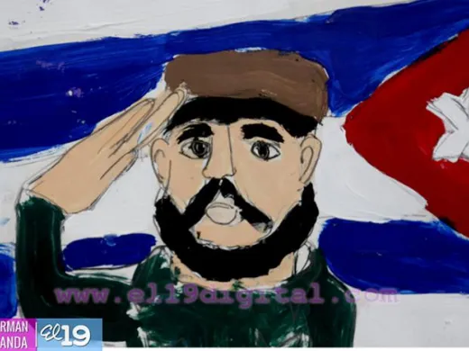 Dibujo infantil dedicado a Fidel. Foto: Tomada de Internet Dibujo infantil dedicado a Fidel. Foto: Tomada de Internet