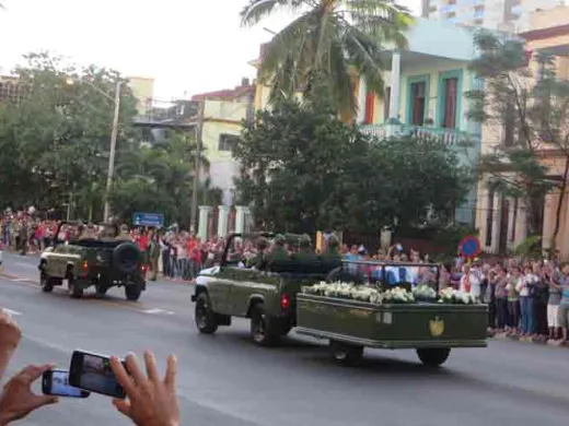 Caravana de la Libertad que traslada las cenizas de Fidel Castro Ruz a Santiago de Cuba