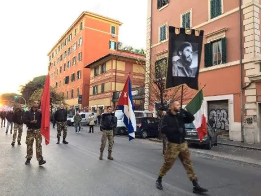 En Roma rinden tributo a Fidel Castro Ruz En Roma rinden tributo a Fidel Castro Ruz