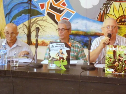 Presentación de dos libros de historietas de la Editorial Pablo, en la Casa del Alba Cultural (Foto: JGC)