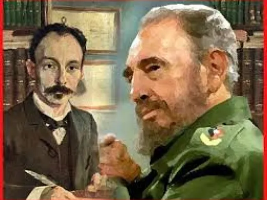 Dos grandes hombres de la historia, Fidel Castro Ruz y José Martí