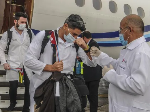 Las brigadas médicas cubanas han estado presentes en más de 50 países para el combate a la pandemia Foto: Dunia Álvarez Palacios Las brigadas médicas cubanas han estado presentes en más de 50 países para el combate a la pandemia Foto: Dunia Álvarez Palacios
